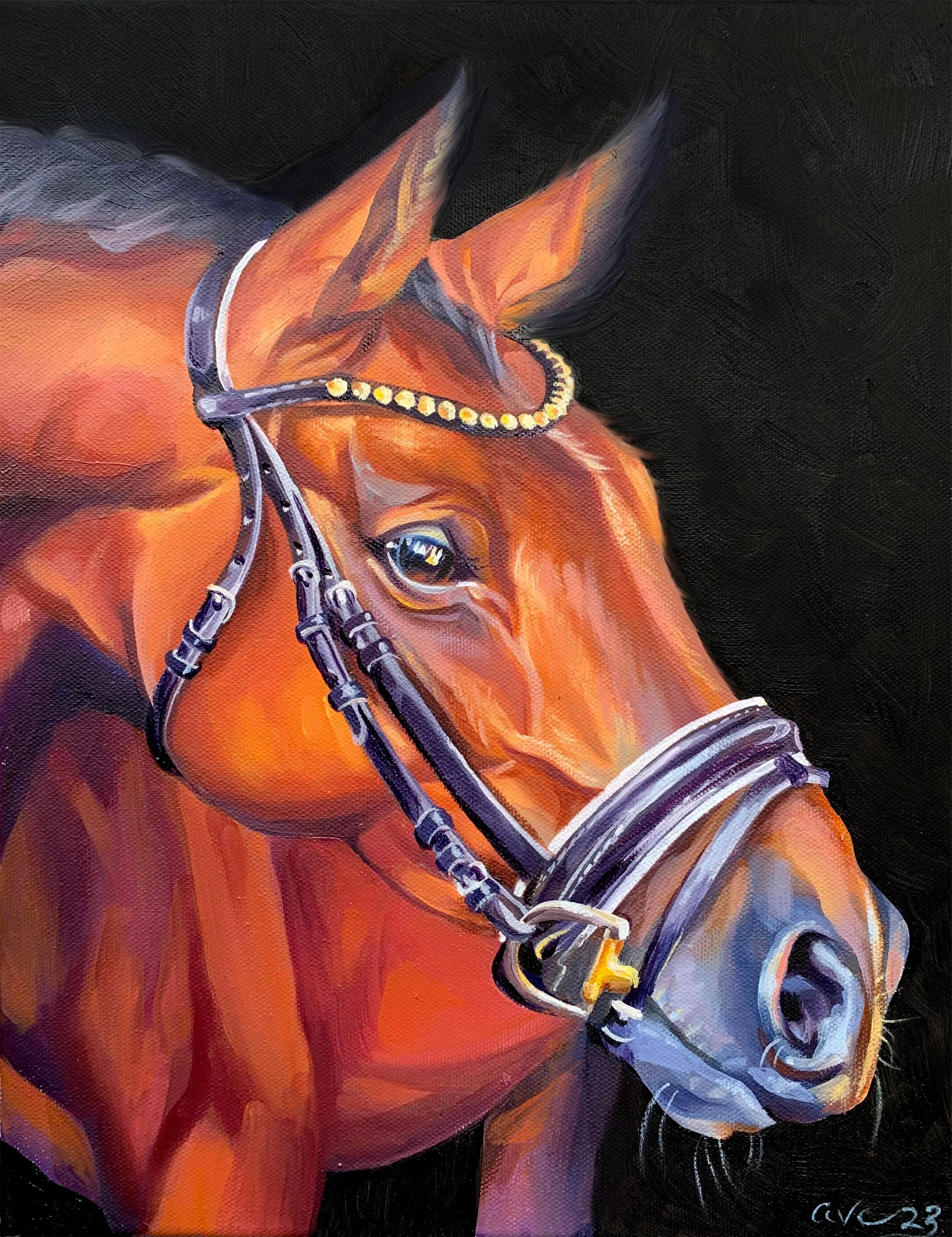Equine Oil Painting — Allyssa Van Cuyk